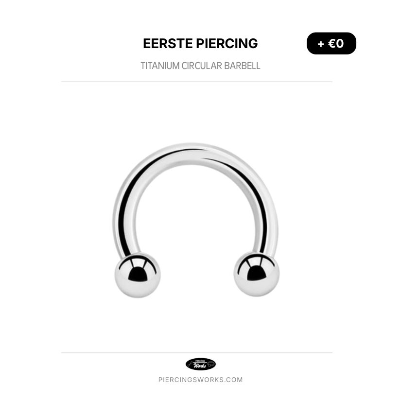 Eerste Piercing — Titanium Circular Barbell